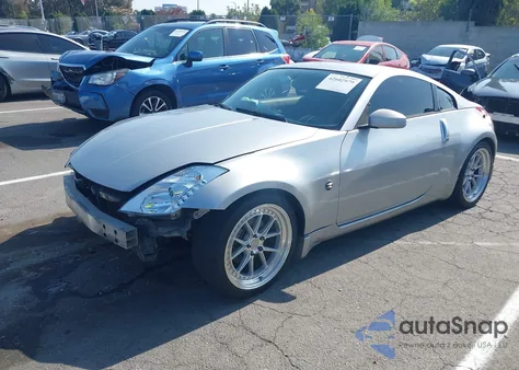 2004 Nissan 350Z Enthusiast z USA, uszkodzony, nr VIN JN1AZ34D14M101414